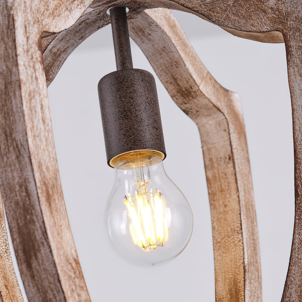 Larenhill Wood Pendant Light-Moonnatur