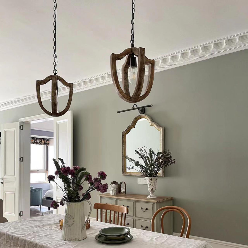 Larenhill Wood Pendant Light-Moonnatur