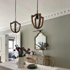 Larenhill Wood Pendant Light-Moonnatur