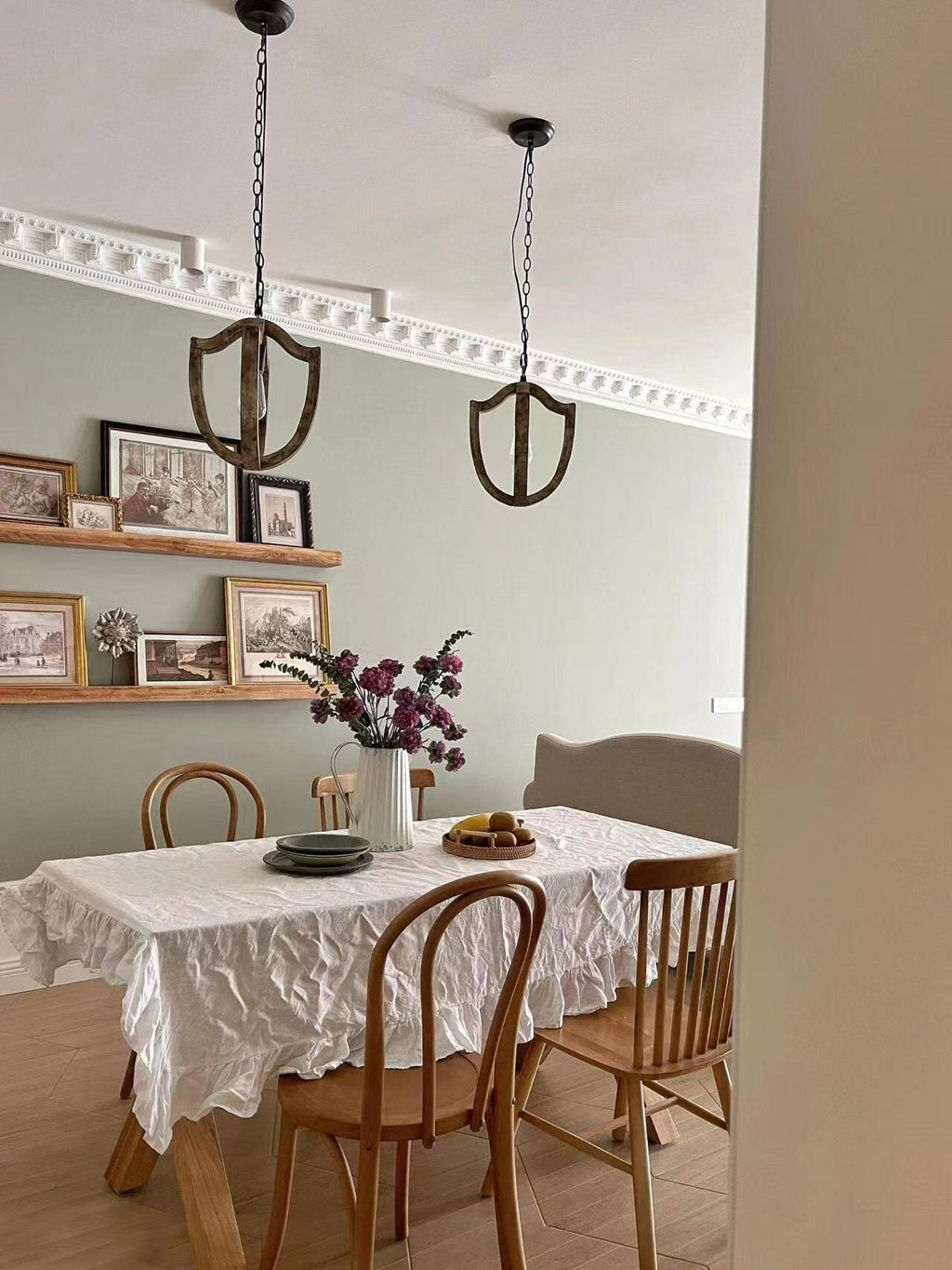 Larenhill Wood Pendant Light-Moonnatur