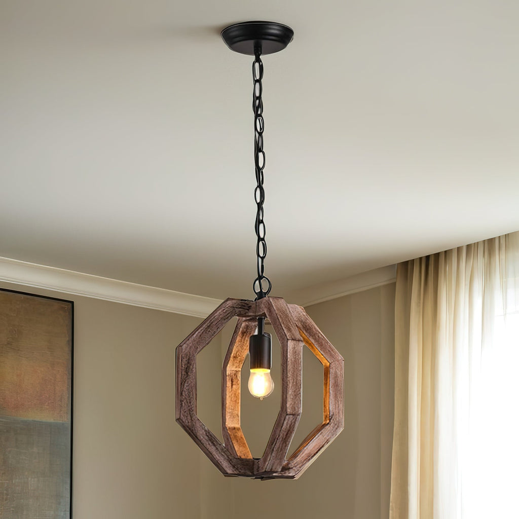 Larenhill Wood Pendant Light-Moonnatur
