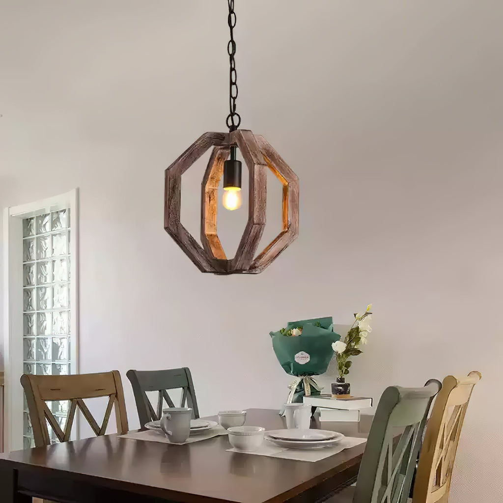 Larenhill Wood Pendant Light-Moonnatur
