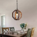 Larenhill Wood Pendant Light-Moonnatur