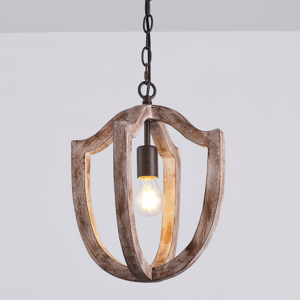 Larenhill Wood Pendant Light-Moonnatur