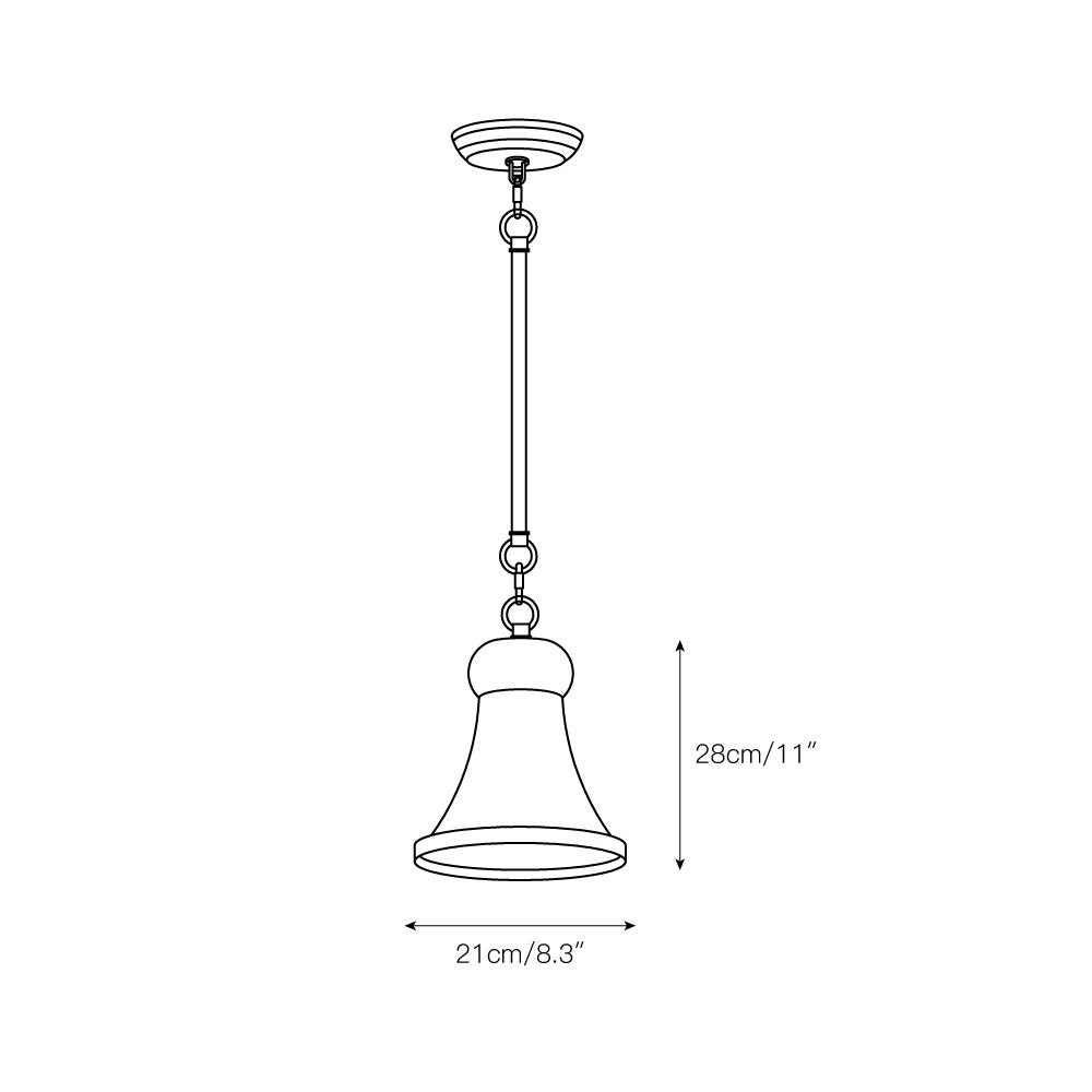 Langrenley Iron Pendant Light-Moonnatur