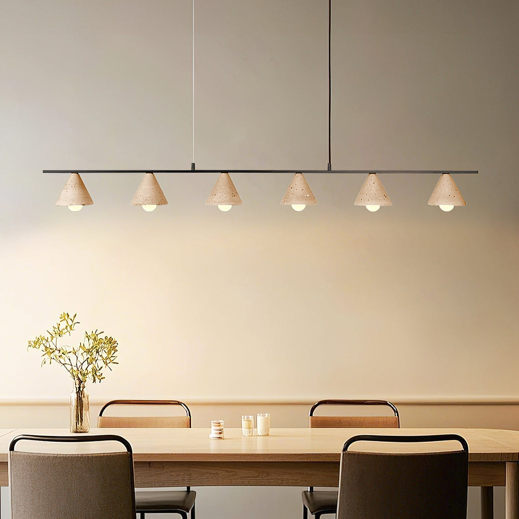 Laderden Travertine Pendant Light-Moonnatur