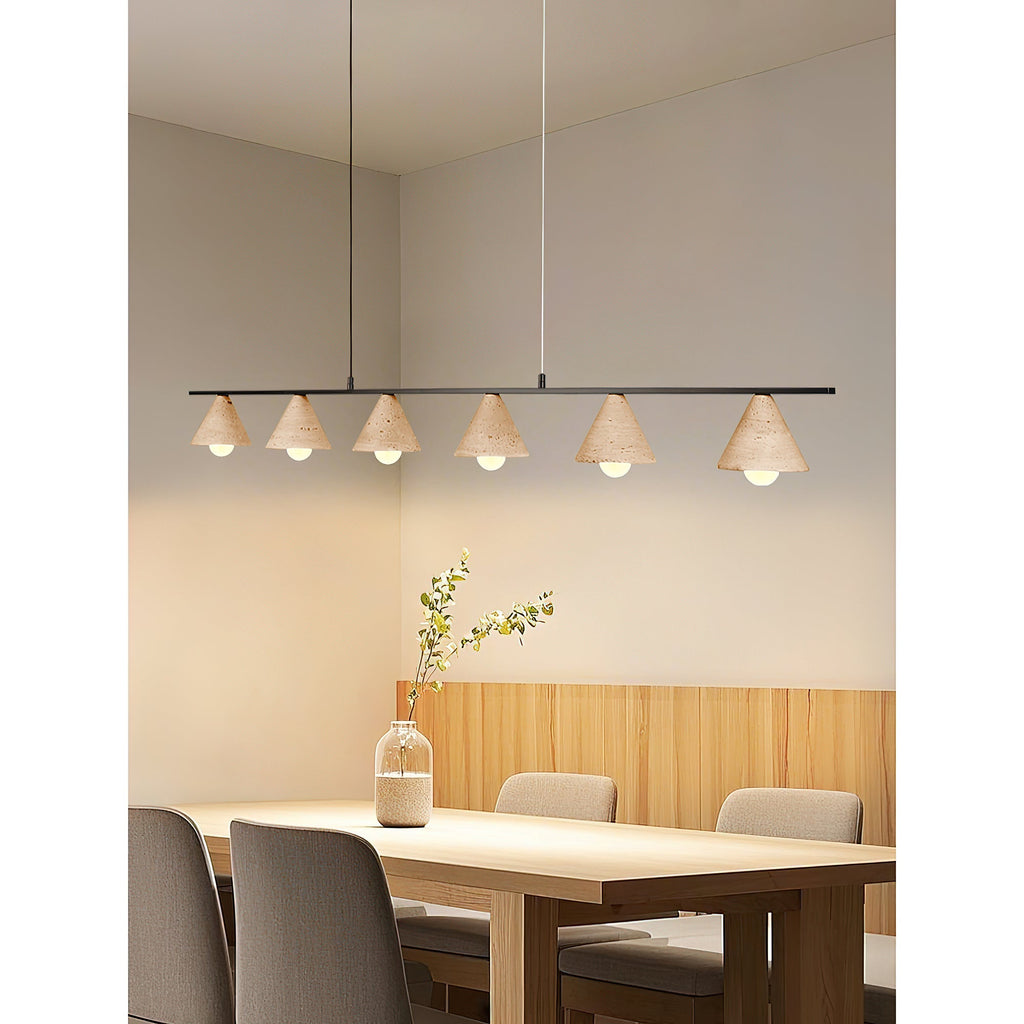 Laderden Travertine Pendant Light-Moonnatur