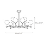 Kesterdale Glass Chandelier-Moonnatur