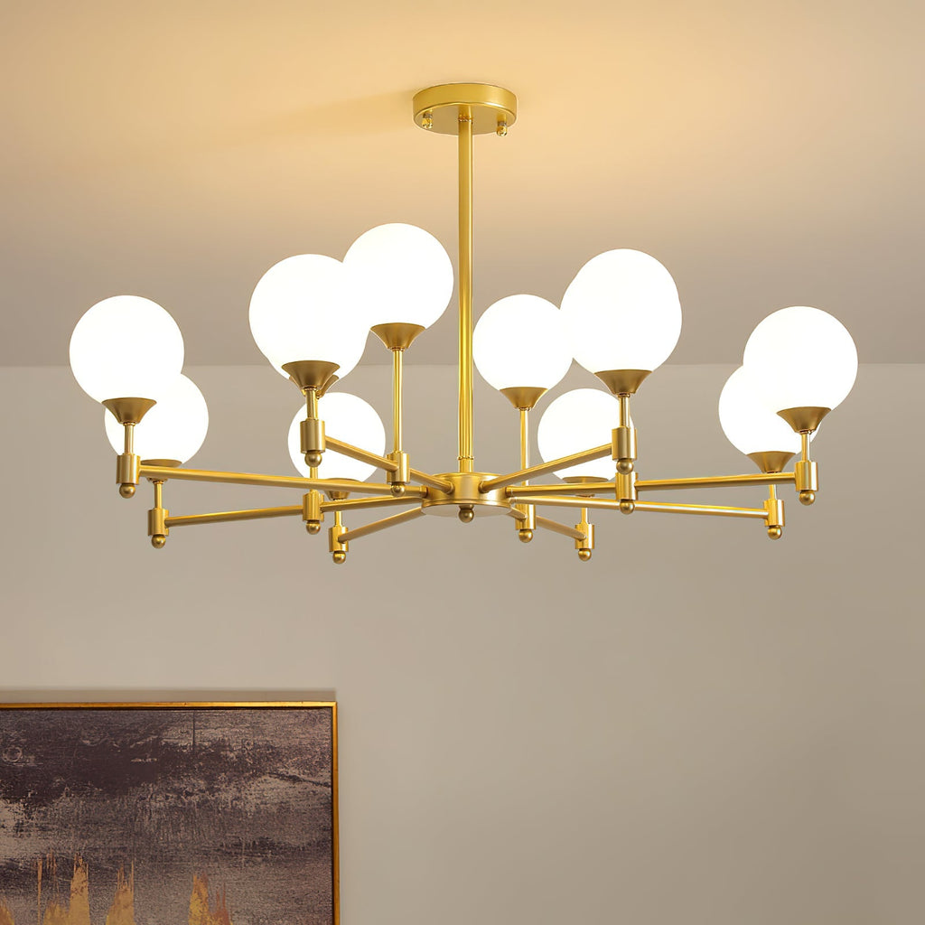 Kesterdale Glass Chandelier-Moonnatur