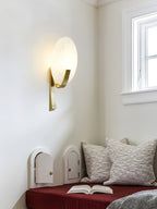 Redrenwynne Alabaster Wall Light-Moonnatur