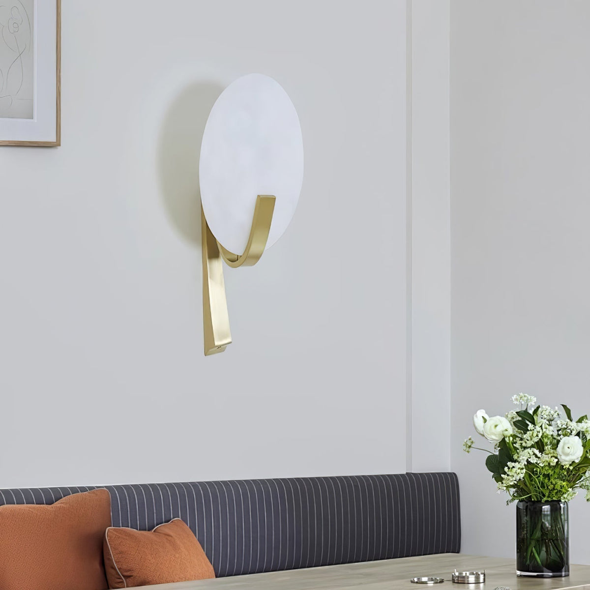 Redrenwynne Alabaster Wall Light-Moonnatur