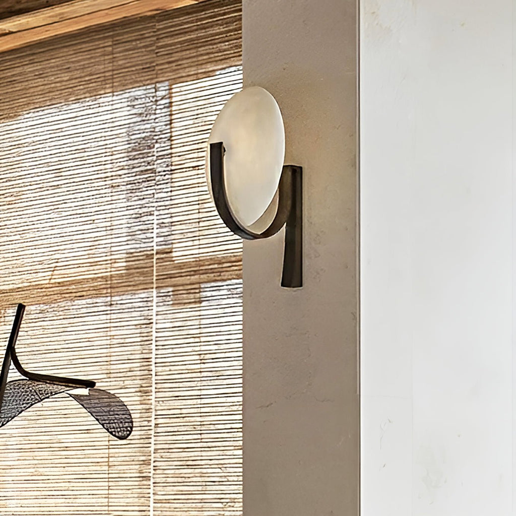 Redrenwynne Alabaster Wall Light-Moonnatur
