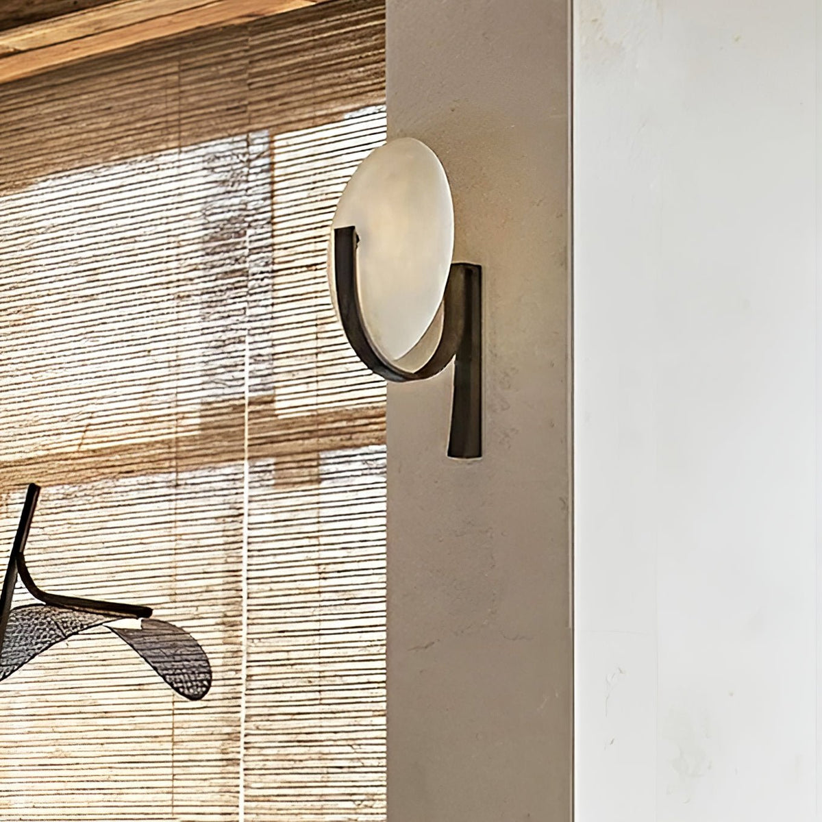 Redrenwynne Alabaster Wall Light-Moonnatur