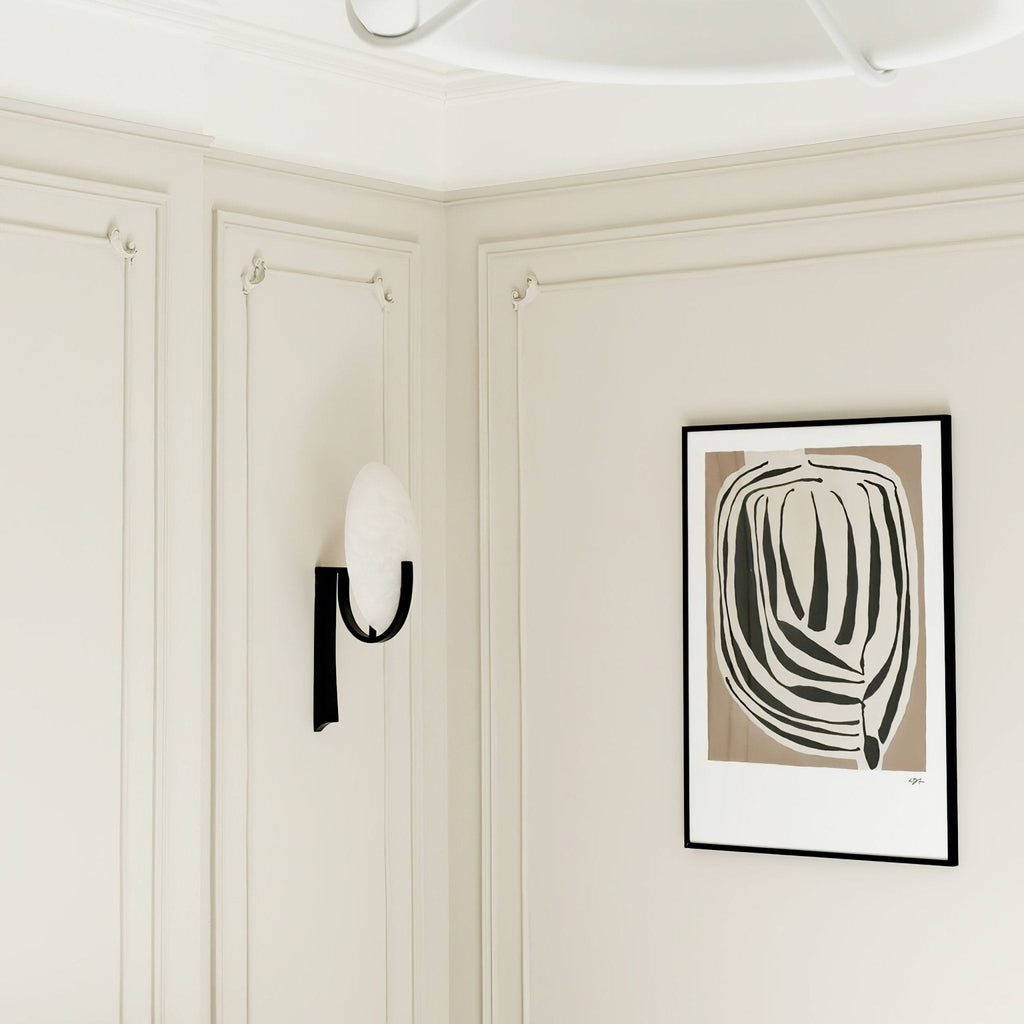 Redrenwynne Alabaster Wall Light-Moonnatur