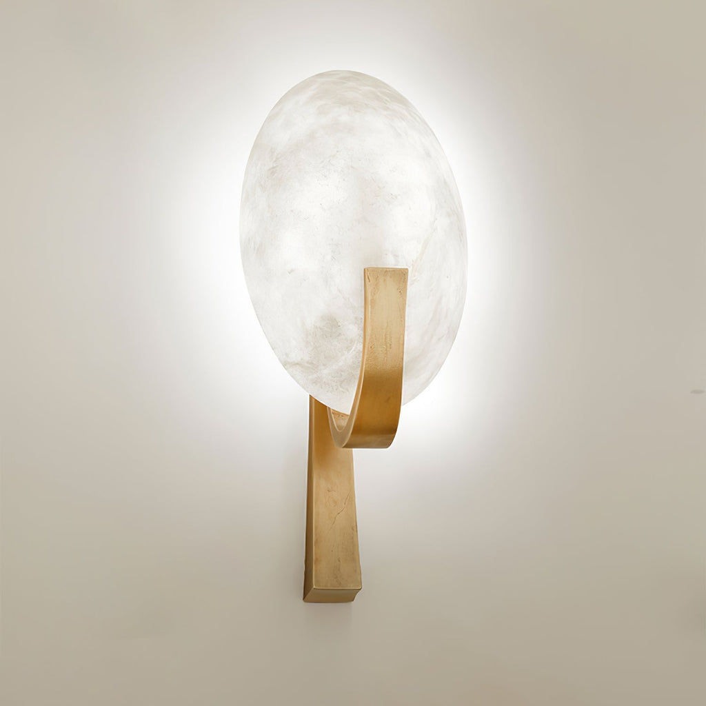 Redrenwynne Alabaster Wall Light-Moonnatur