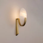 Redrenwynne Alabaster Wall Light-Moonnatur