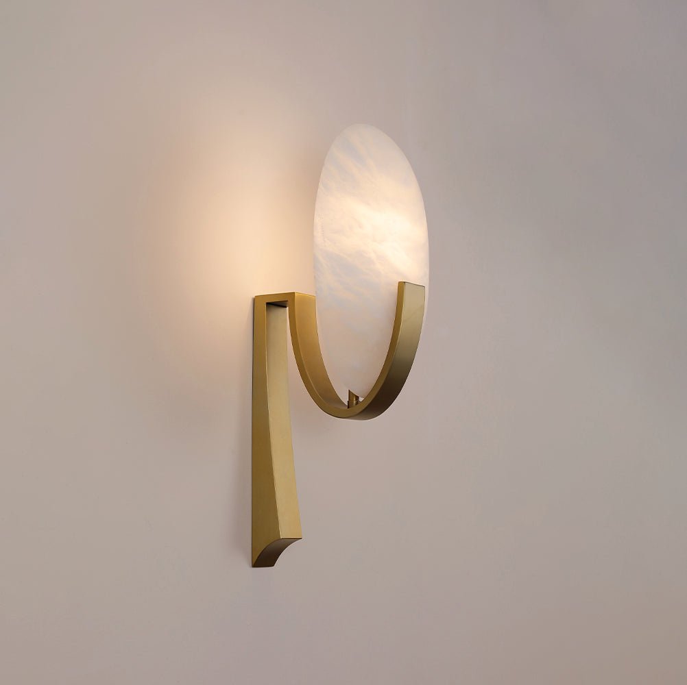 Redrenwynne Alabaster Wall Light-Moonnatur