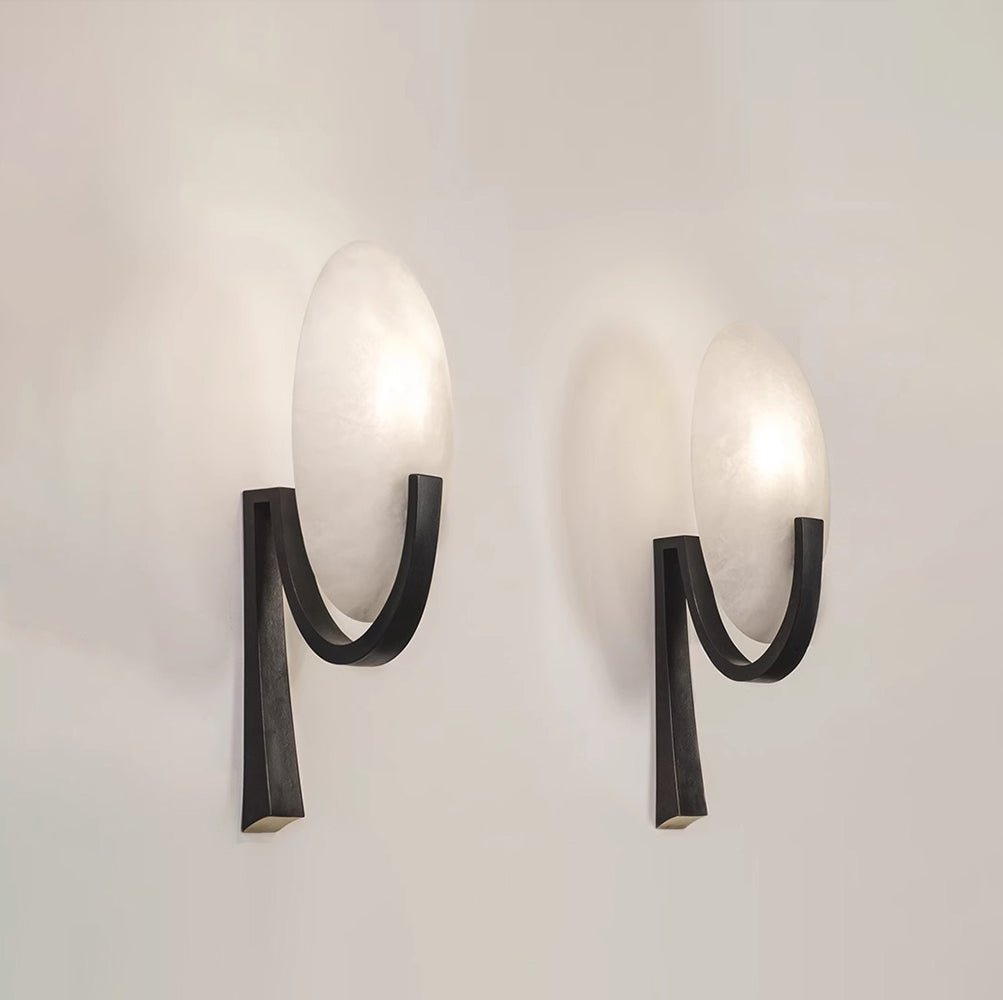 Redrenwynne Alabaster Wall Light-Moonnatur