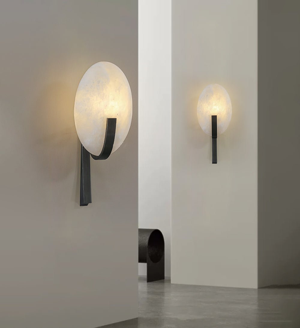Redrenwynne Alabaster Wall Light-Moonnatur