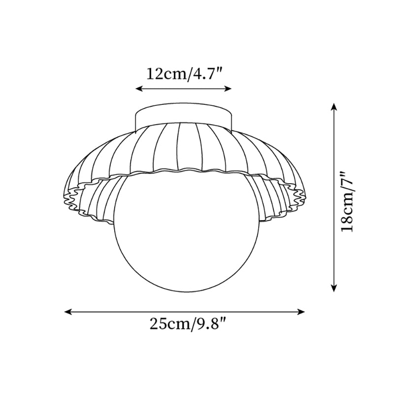 Rovenaelle Glass Ceiling Light-Moonnatur