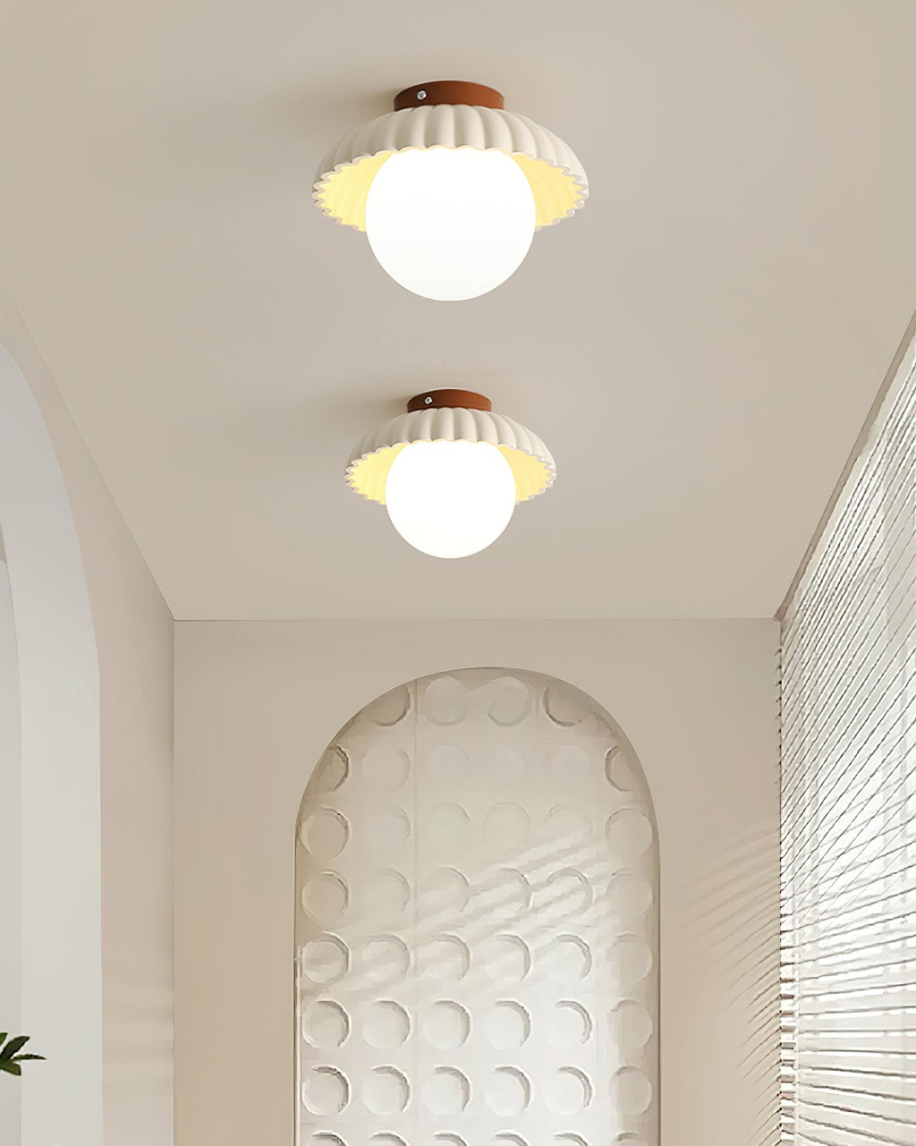 Rovenaelle Glass Ceiling Light-Moonnatur
