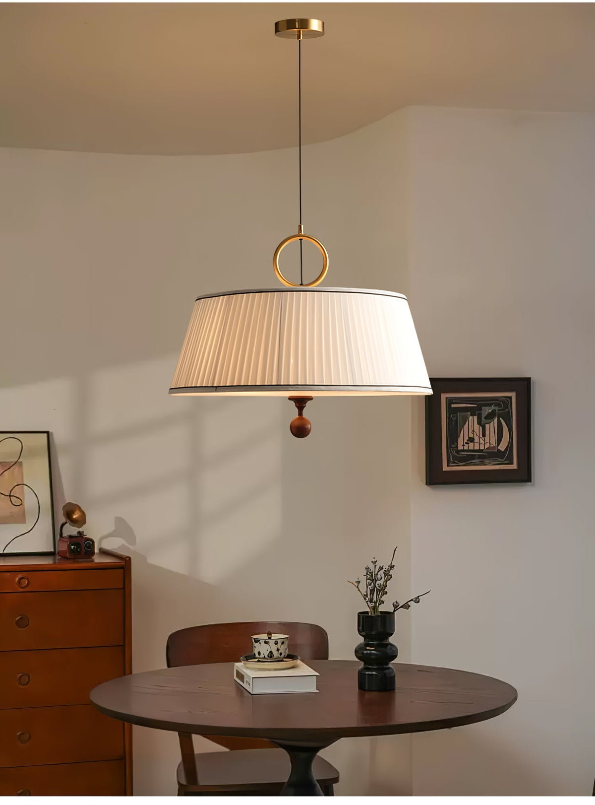 Iverina Fabric Pendant Light-Moonnatur