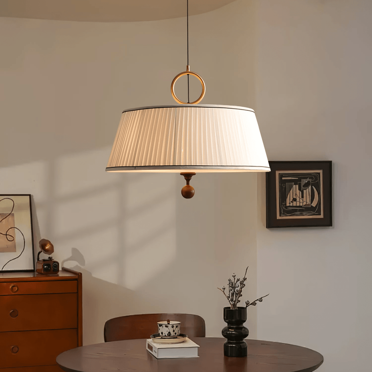 Iverina Fabric Pendant Light-Moonnatur