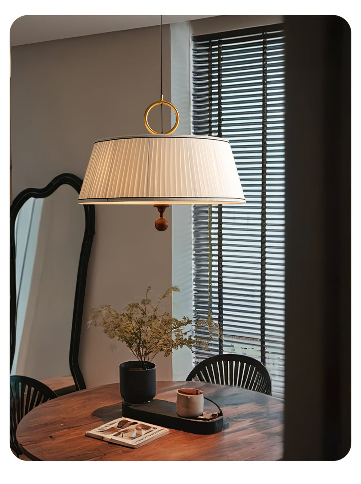 Iverina Fabric Pendant Light-Moonnatur