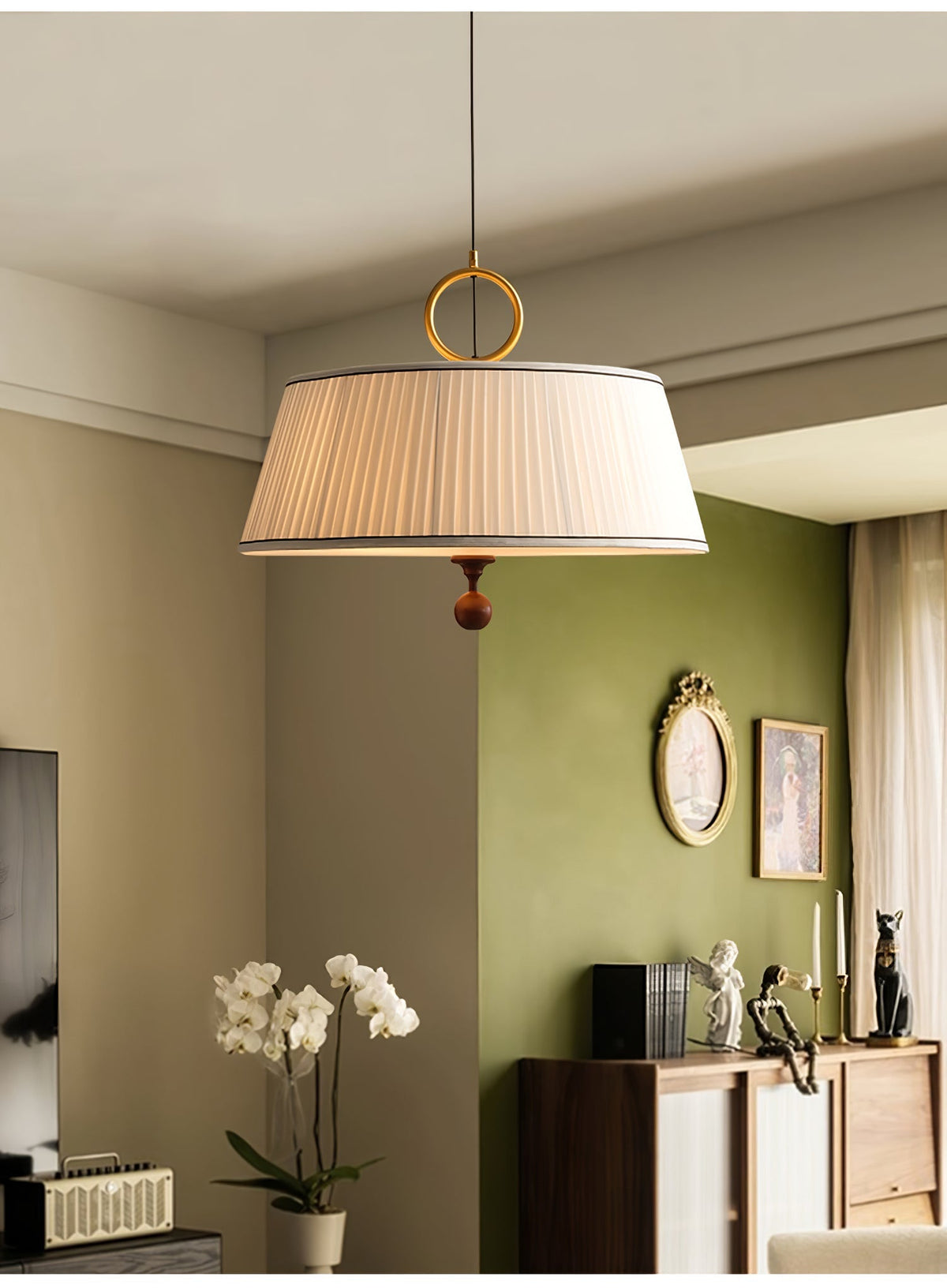 Iverina Fabric Pendant Light-Moonnatur