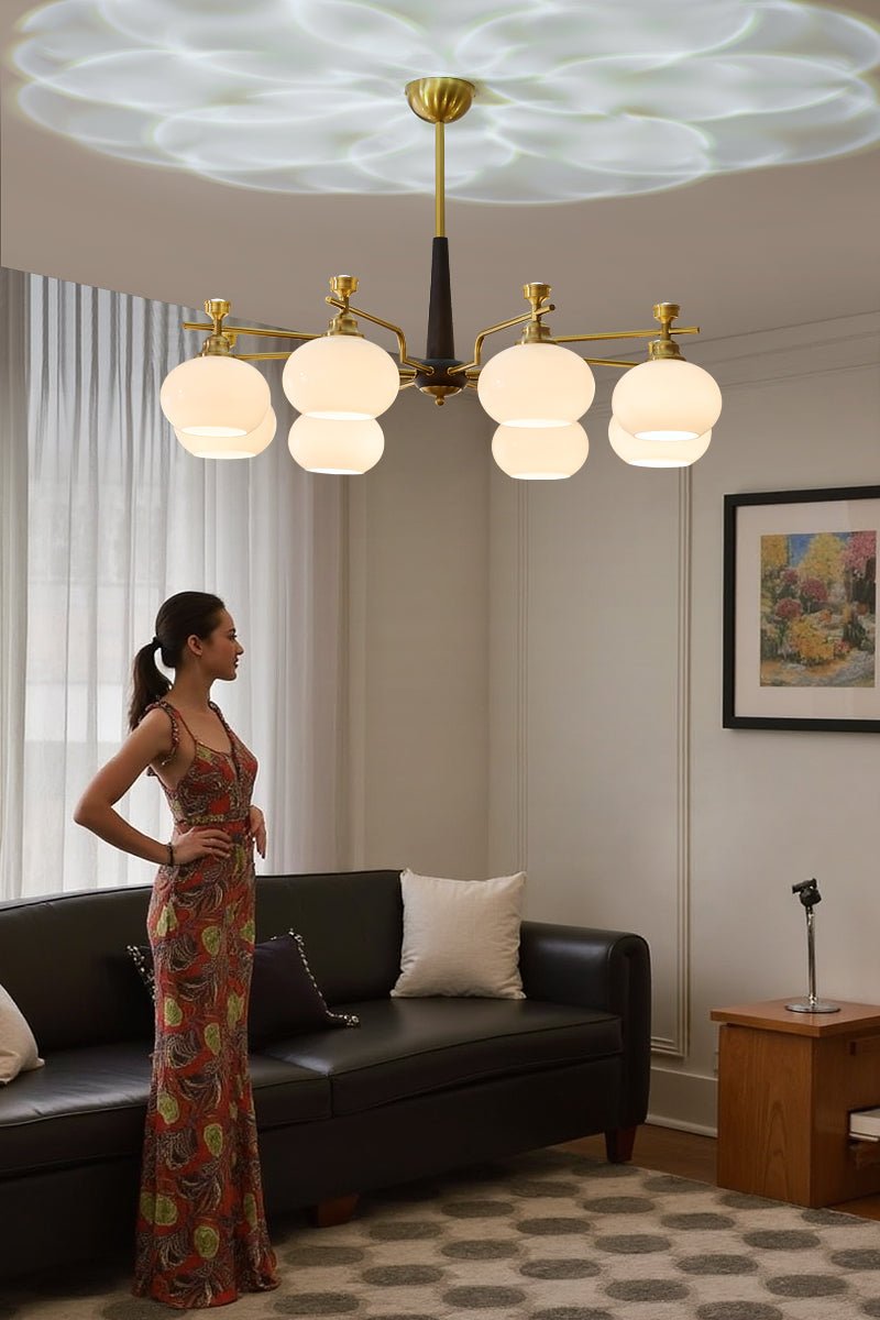 Arlenis Glass Chandelier-Moonnatur