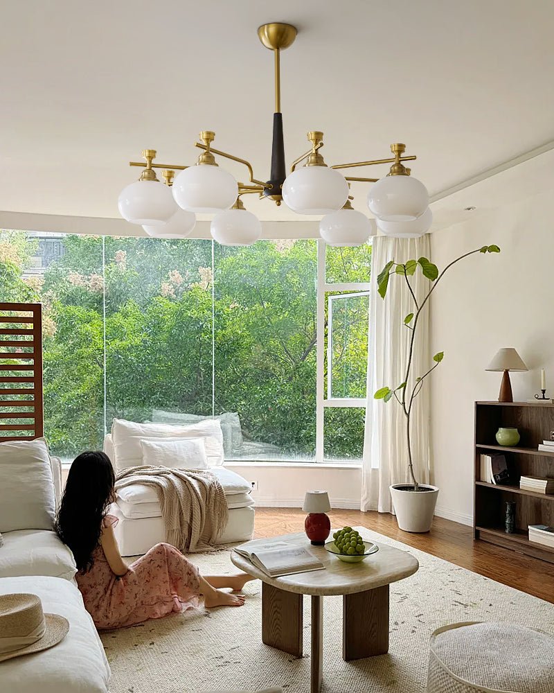 Arlenis Glass Chandelier-Moonnatur