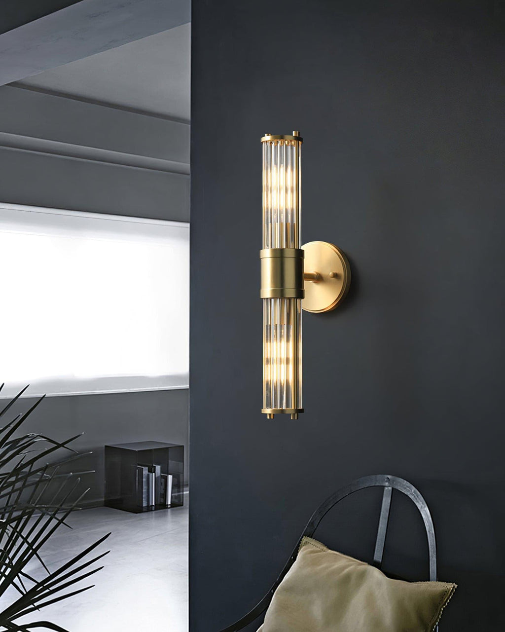 Larkenna Glass Wall Light-Moonnatur