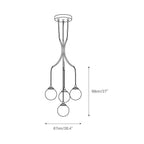 Ivrenheath Glass Chandelier-Moonnatur