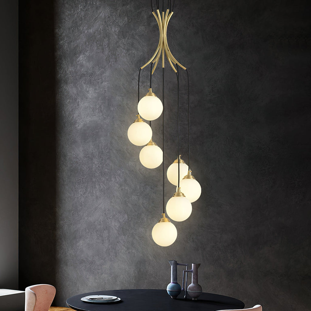 Ivrenheath Glass Chandelier-Moonnatur