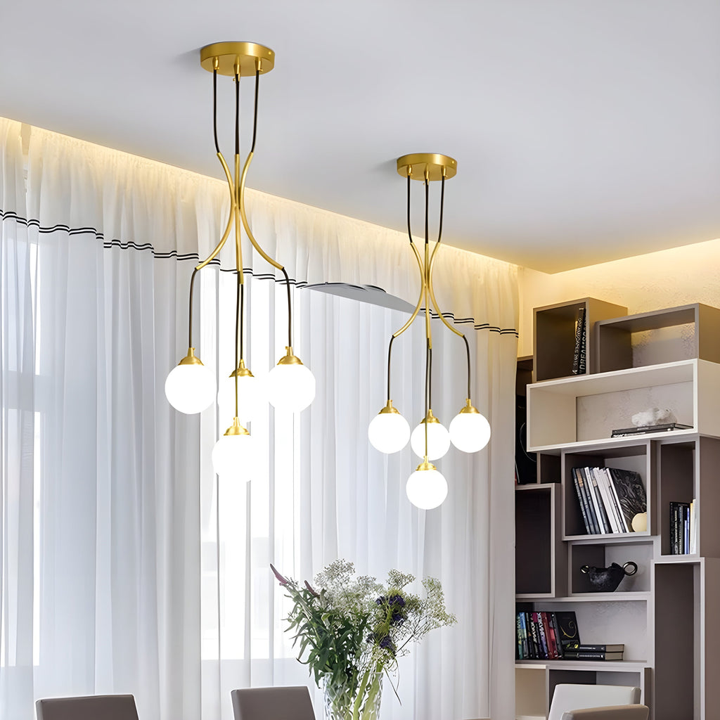 Ivrenheath Glass Chandelier-Moonnatur