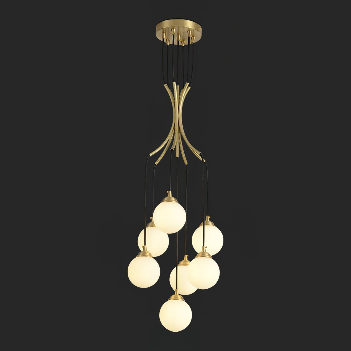 Ivrenheath Glass Chandelier-Moonnatur