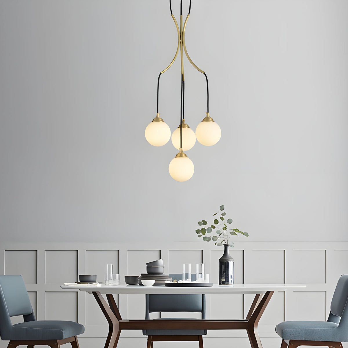 Ivrenheath Glass Chandelier-Moonnatur