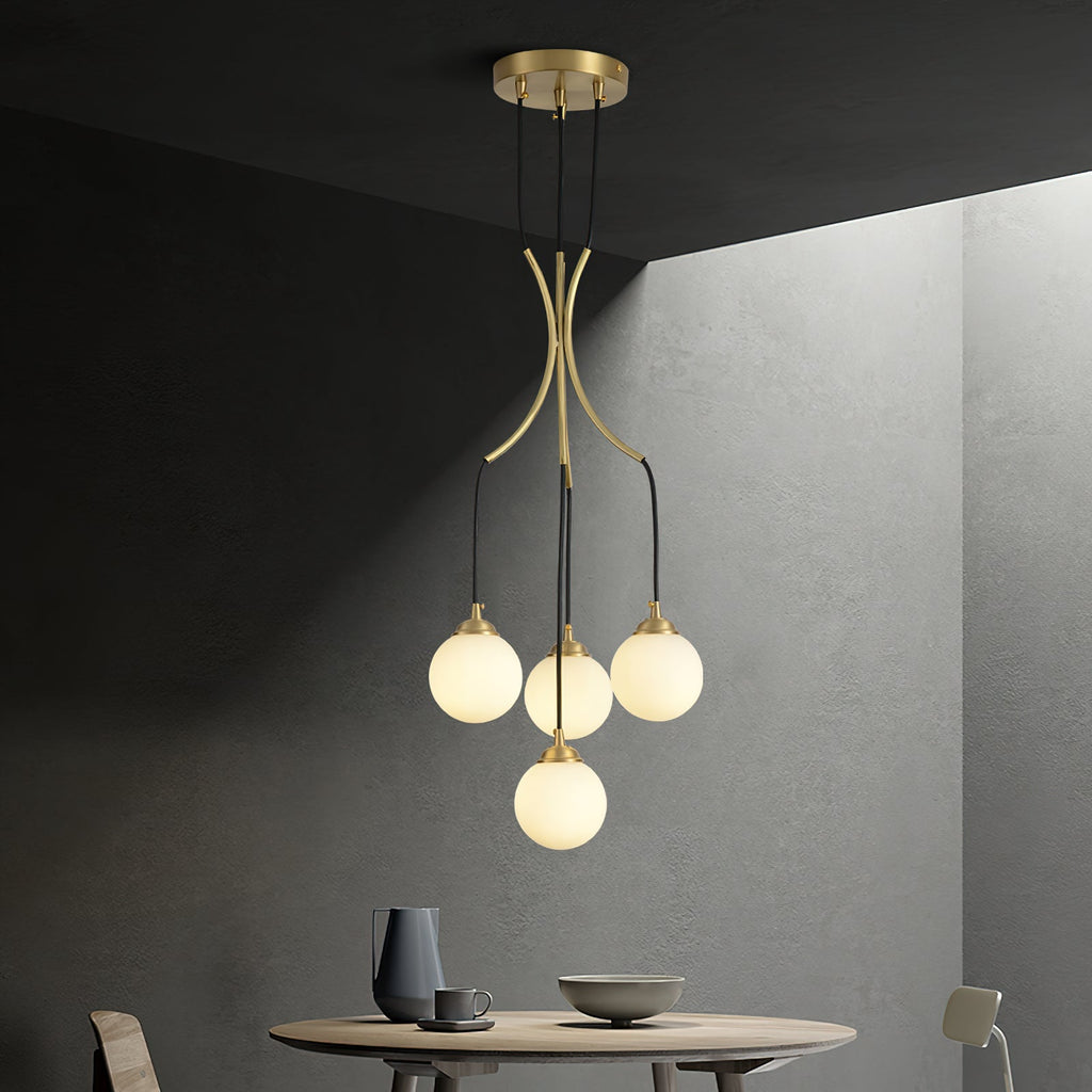 Ivrenheath Glass Chandelier-Moonnatur