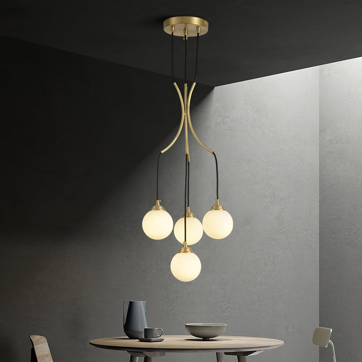 Ivrenheath Glass Chandelier-Moonnatur