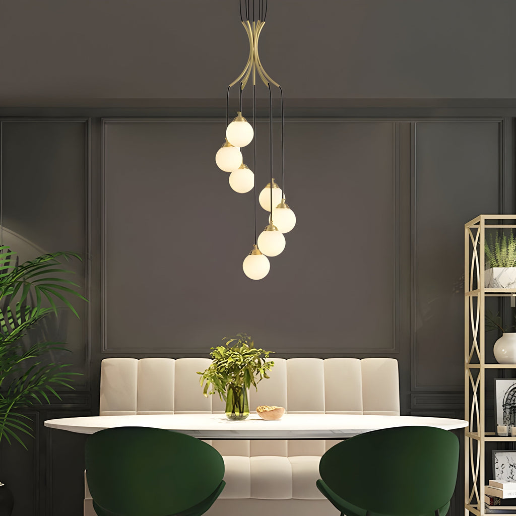 Ivrenheath Glass Chandelier-Moonnatur