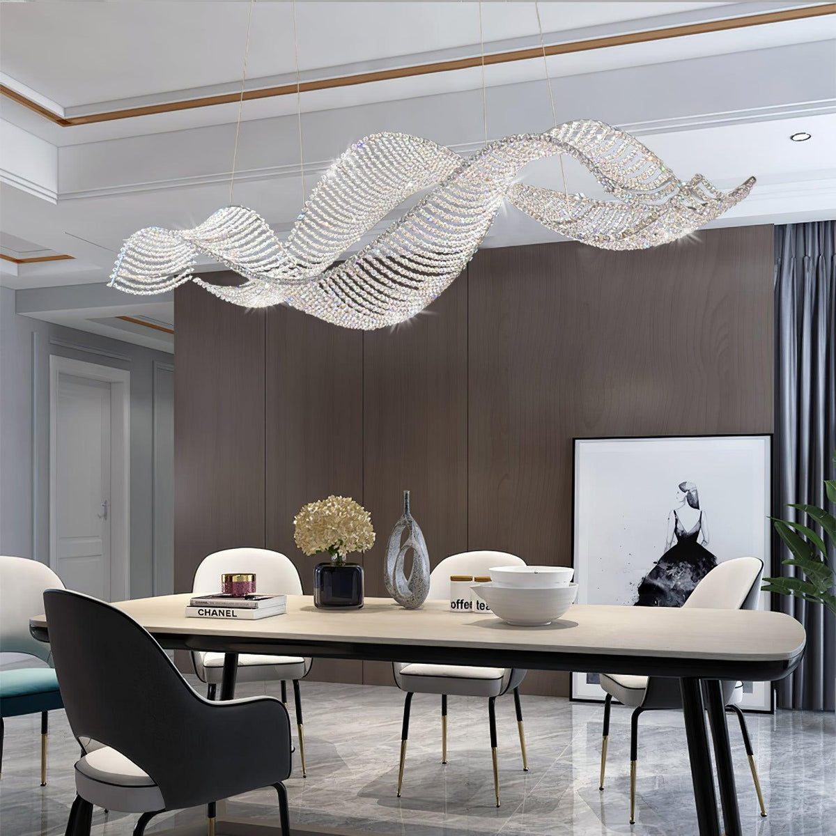 Xerenenna Crystal Chandelier-Moonnatur