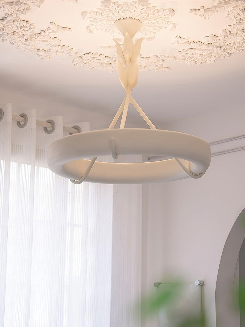 Celandrel Plaster Chandelier-Moonnatur