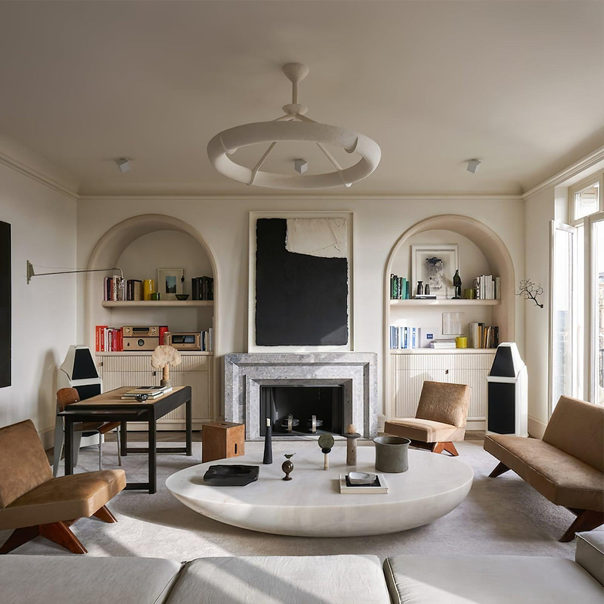 Celandrel Plaster Chandelier-Moonnatur