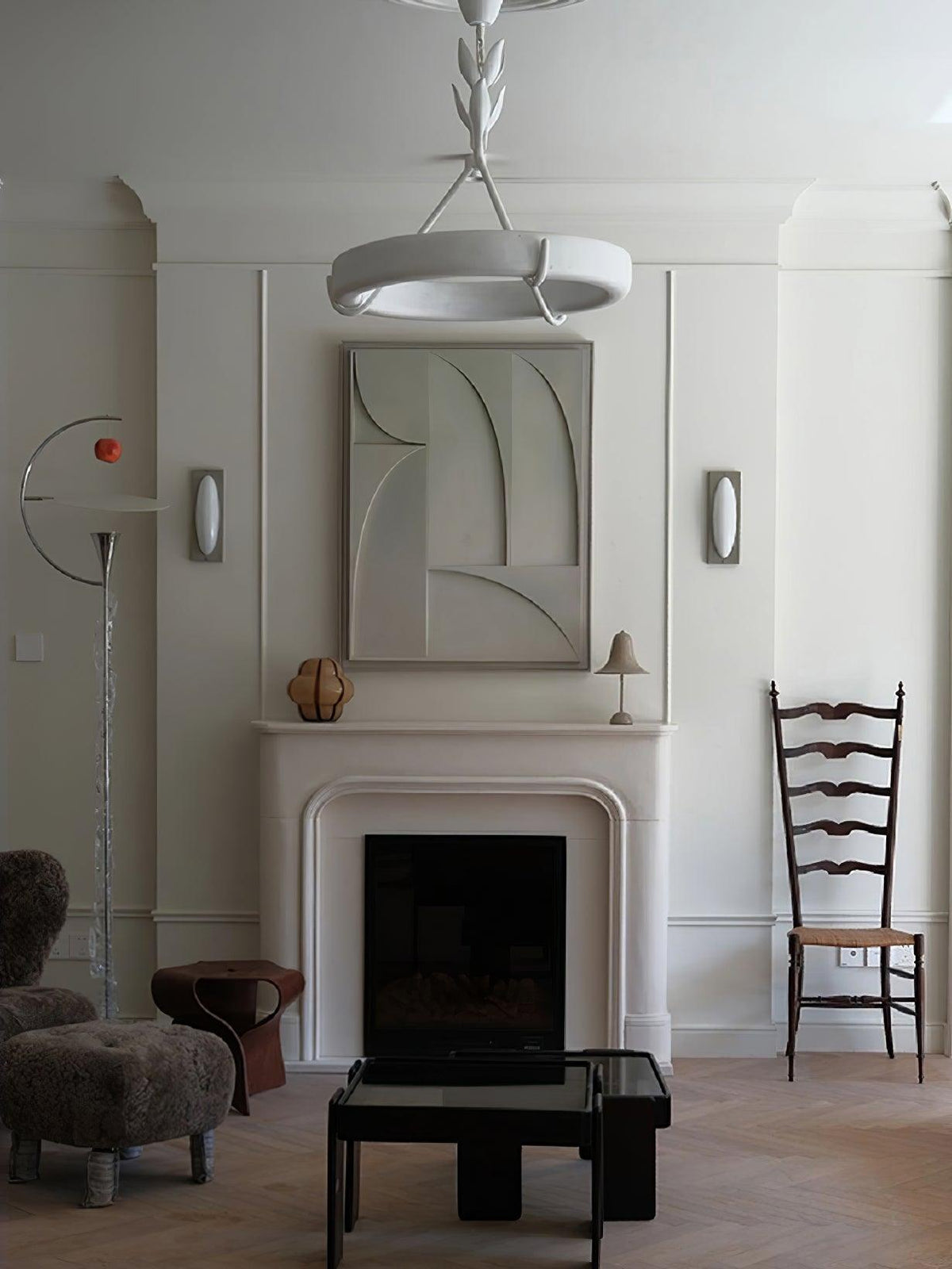 Celandrel Plaster Chandelier-Moonnatur
