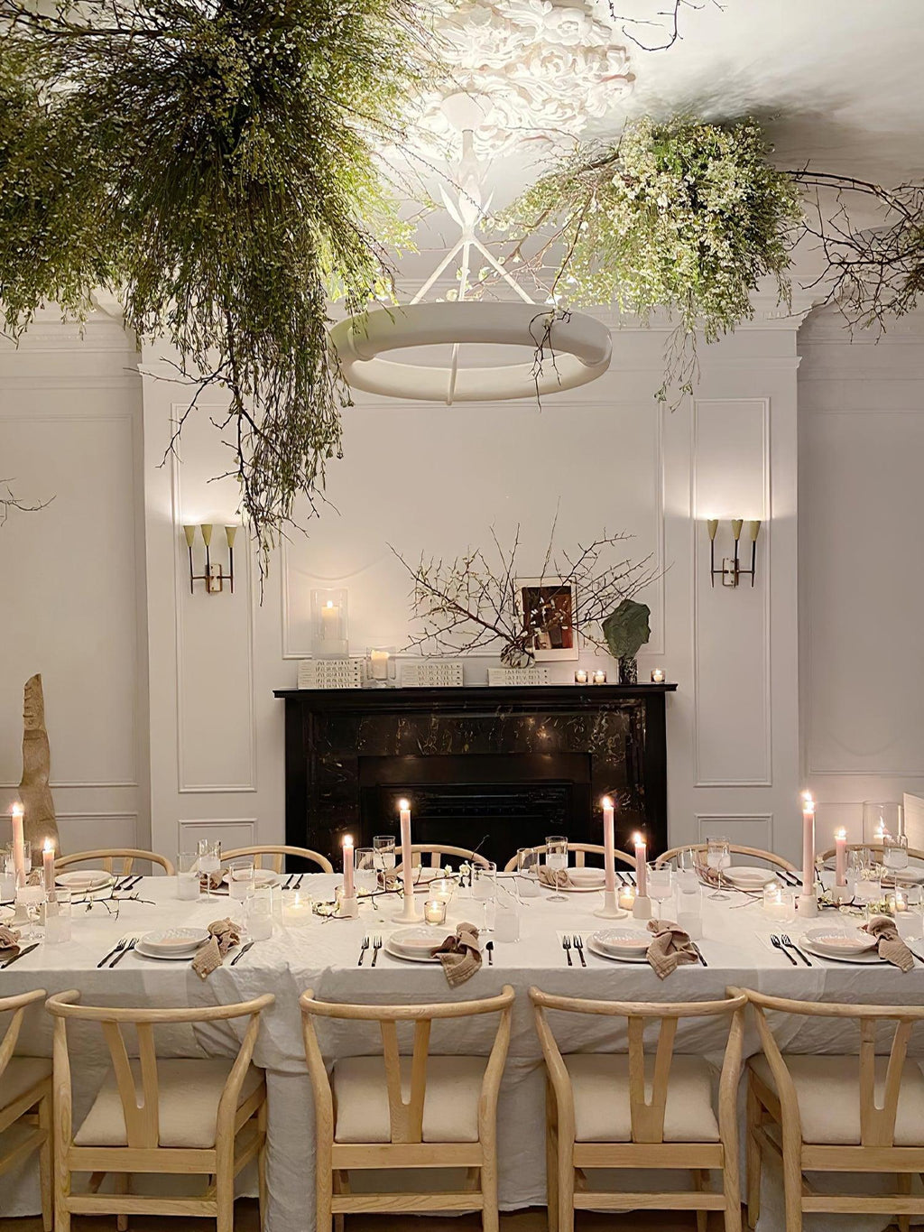 Celandrel Plaster Chandelier-Moonnatur