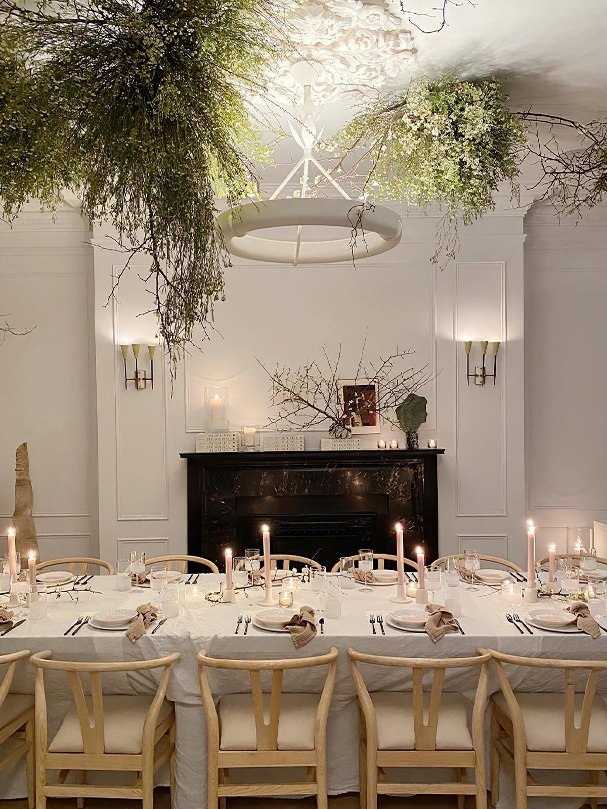 Celandrel Plaster Chandelier-Moonnatur
