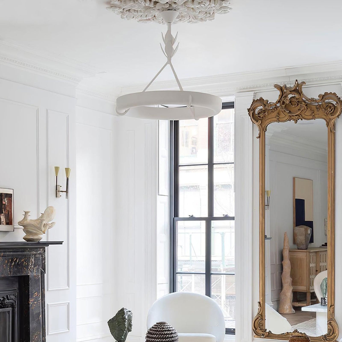 Celandrel Plaster Chandelier-Moonnatur