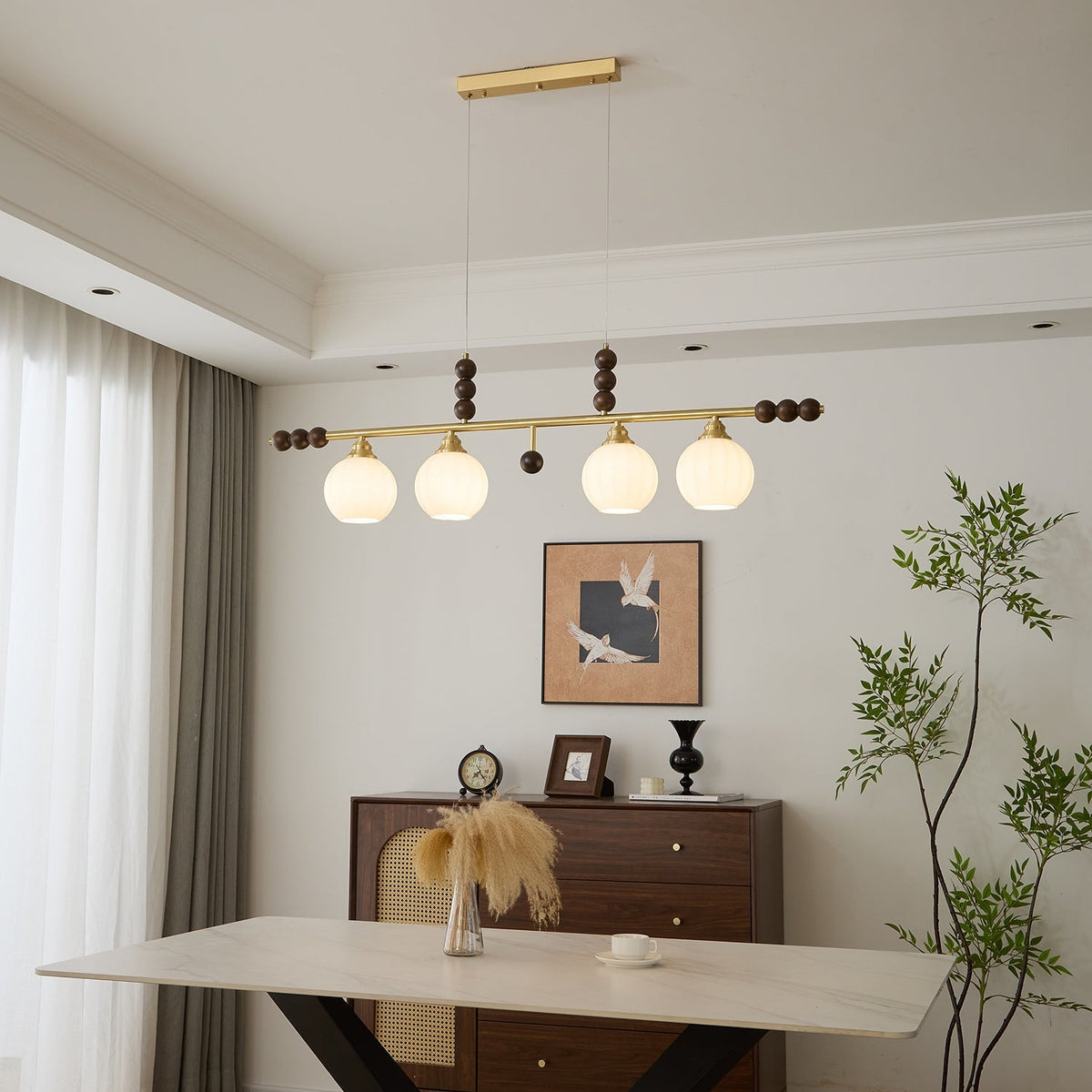Sorina Wood Pendant Lamp-Moonnatur