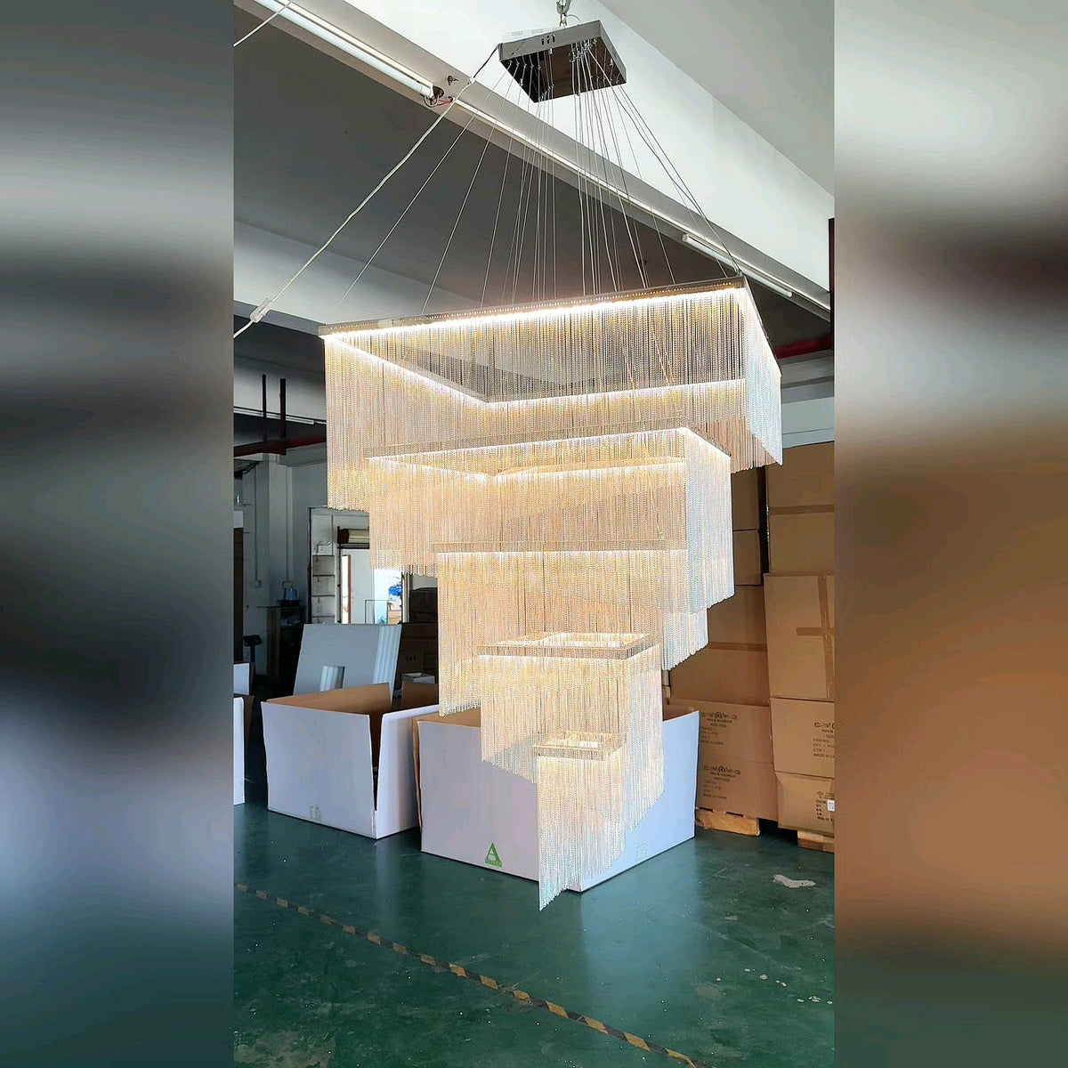 Harvenwood Aluminium Chandelier-Moonnatur