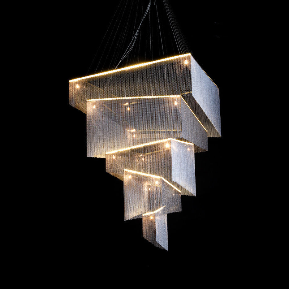 Harvenwood Aluminium Chandelier-Moonnatur
